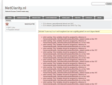 Tablet Screenshot of netclarity.nl
